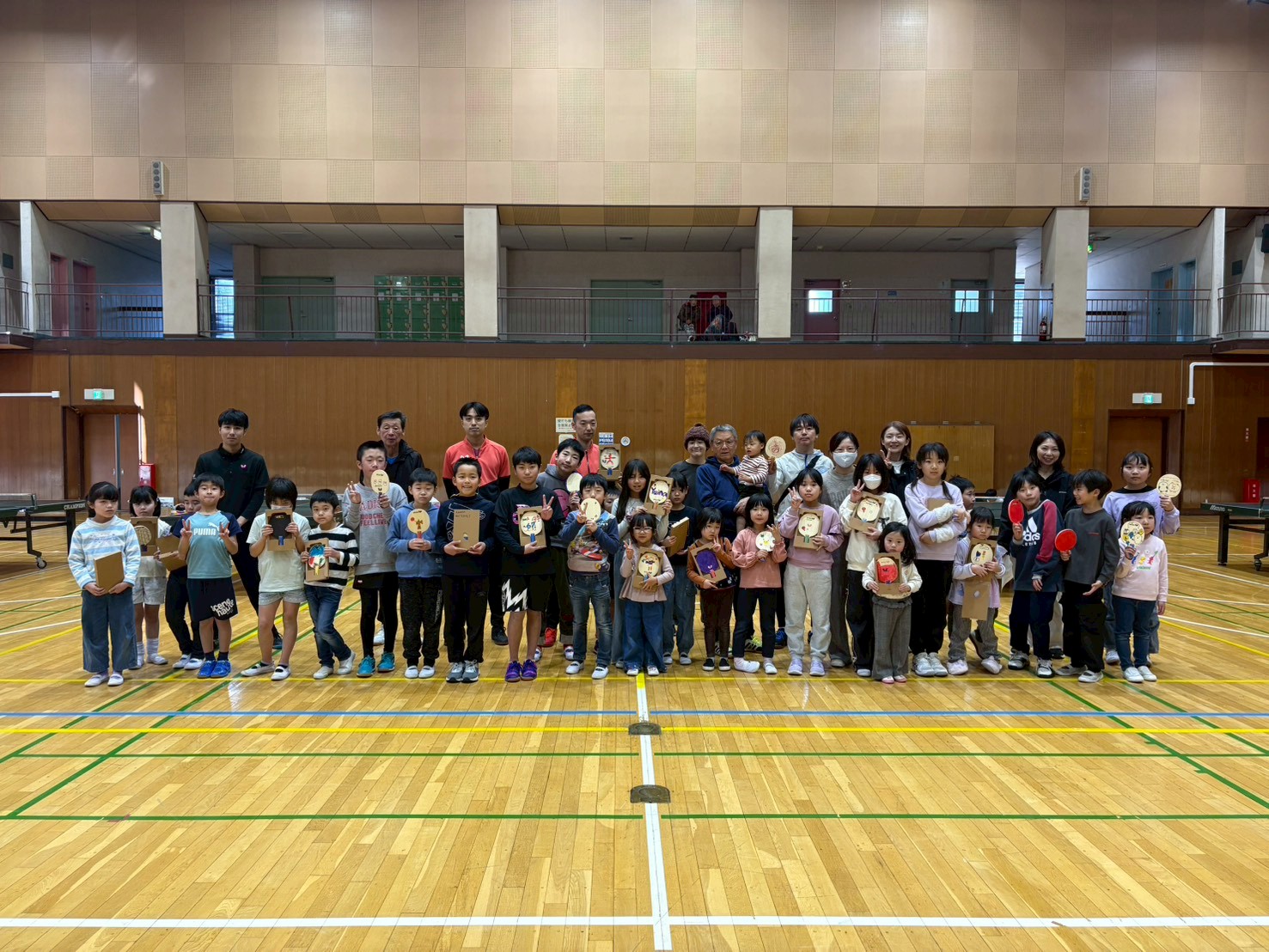 小学生卓球教室 集合写真